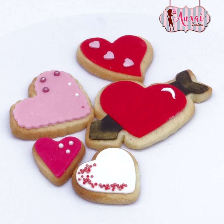 Galletas San Valentín corazones