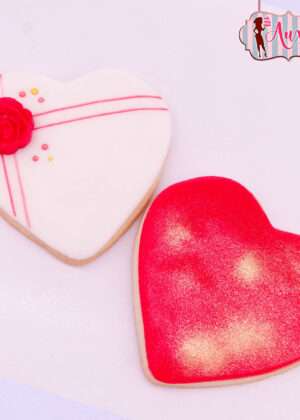 Galletas San Valentín dúo de corazones