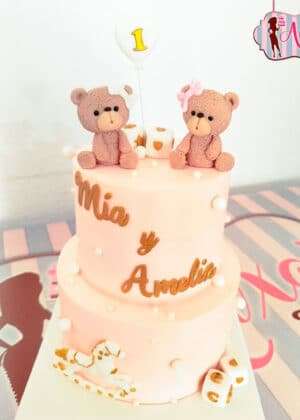 Tarta 1 año mellizos