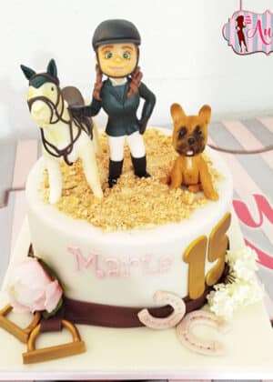 Tarta 15 años doma de caballos