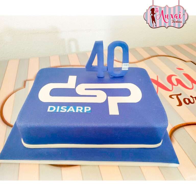 Tarta 40 aniversario empresa