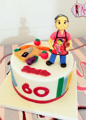 Tarta 60 años chef