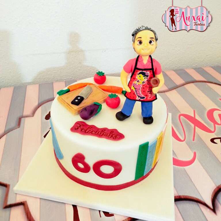 Tarta 60 años para chef