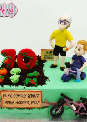 Tarta huerto del abuelo