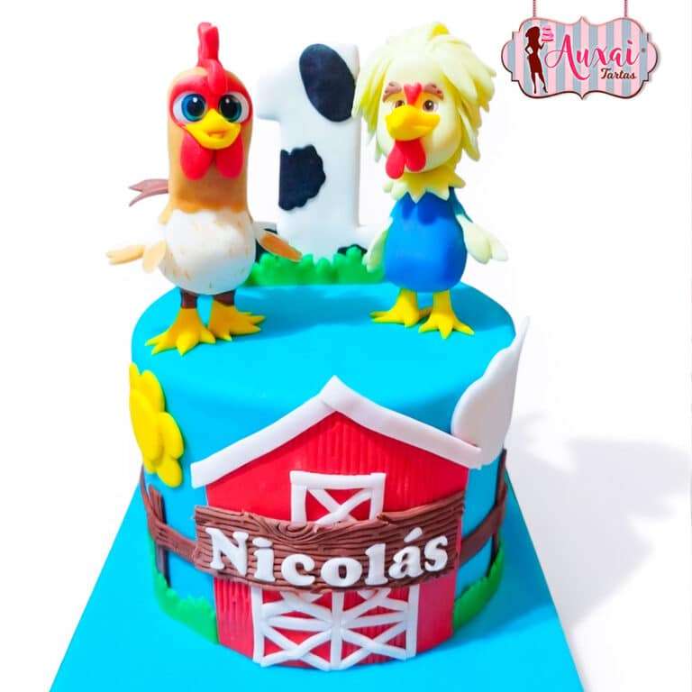 Tarta Infantil Granja de Bartolito y Pelucón