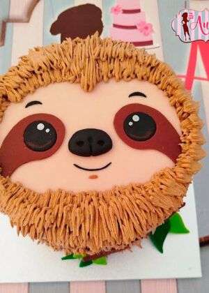 Tarta animales perezoso