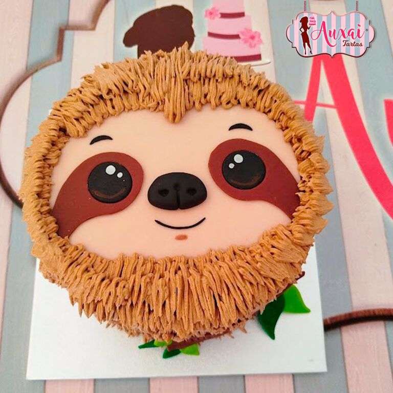 Tarta animales perezoso