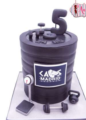 Tarta aniversario gimnasio