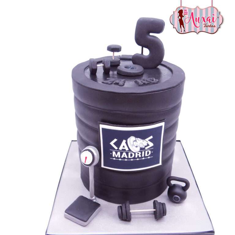 Tarta aniversario gimnasio
