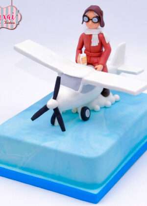 Tarta piloto de avioneta