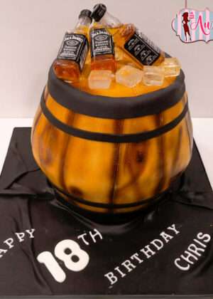 Tarta barril Jack Daniel`s
