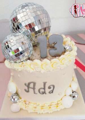 Tarta bola discoteca