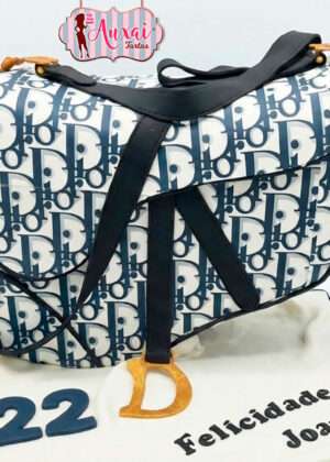 Tarta bolso Saddle Dior 3D