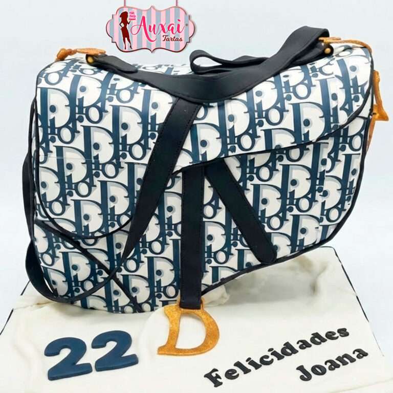 Tarta bolso Saddle Dior 3D personalizada