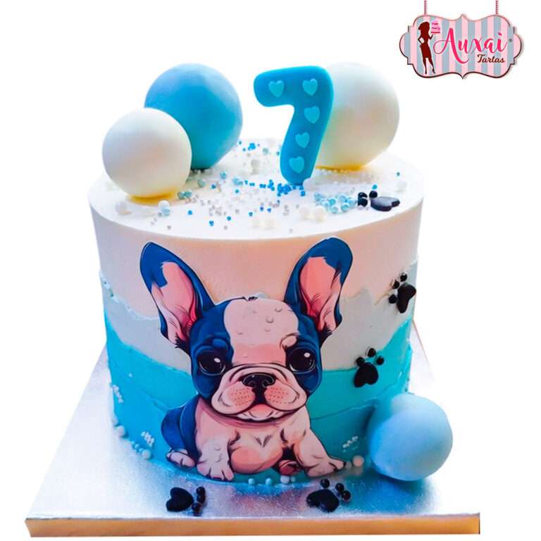 Tarta foto perro - sin fondant