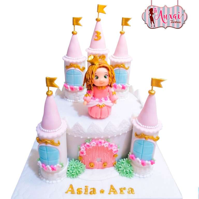 Tarta Infantil Castillo de Princesa Blanco