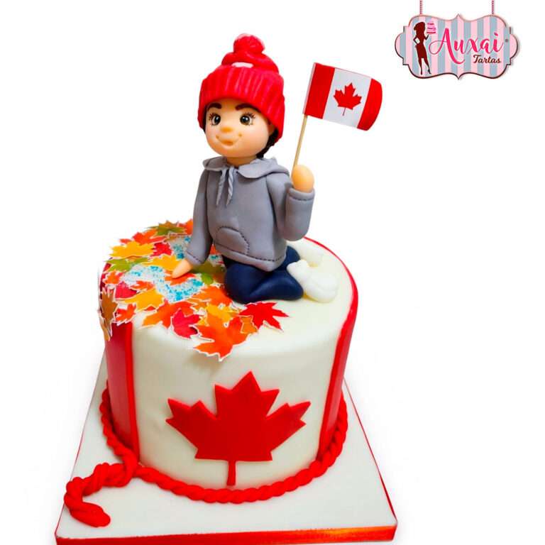 Tarta chico viajero Canadá