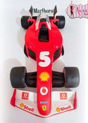 Tarta coche Fórmula 1 Ferrari 3D