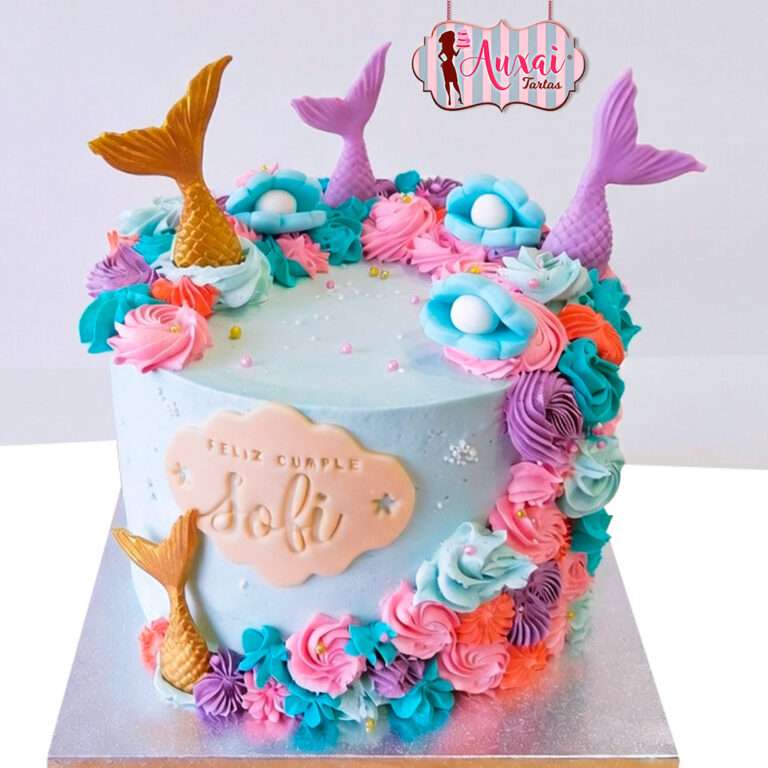 Tarta cola de sirena
