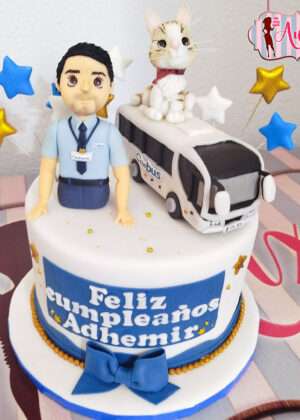 Tarta conductor de autobús