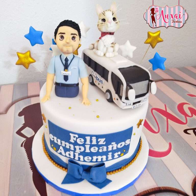 Tarta Personalizada Conductor de Autobús