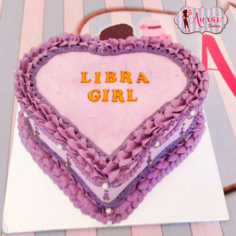 Tarta vintage Libra girl