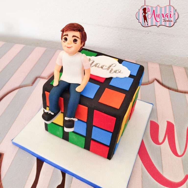 Tarta Cubo de Rubik Personalizada