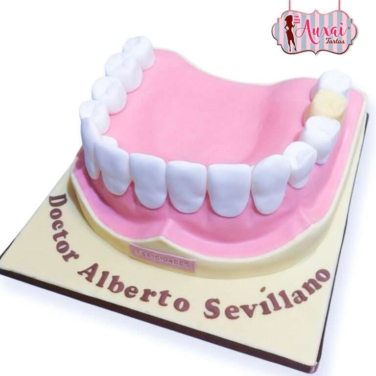 Tarta Personalizada Odontología Dentadura de Diseño