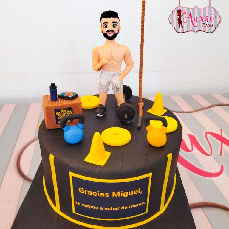 Tarta Temática Gimnasio y Fitness de Diseño
