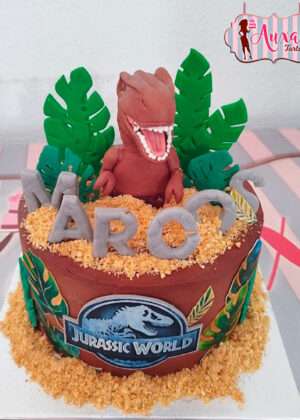Tarta dinosaurio Jurassic World