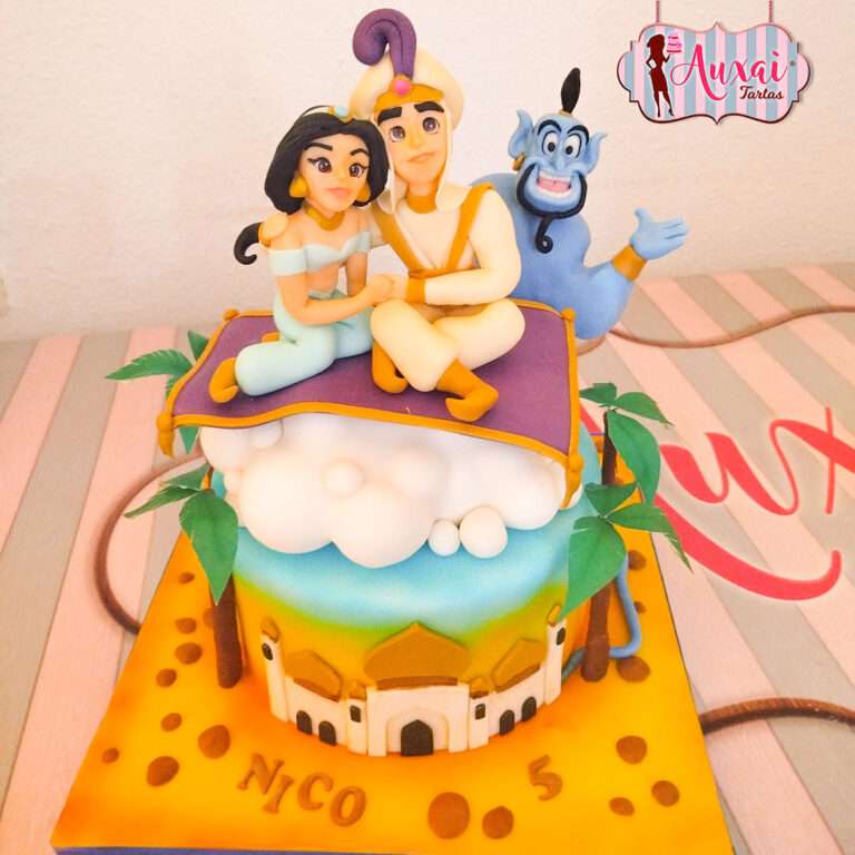 Tarta Infantil Aladdín y la Alfombra Mágica