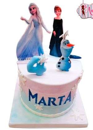 Tarta Disney Frozen 2 papel de azúcar