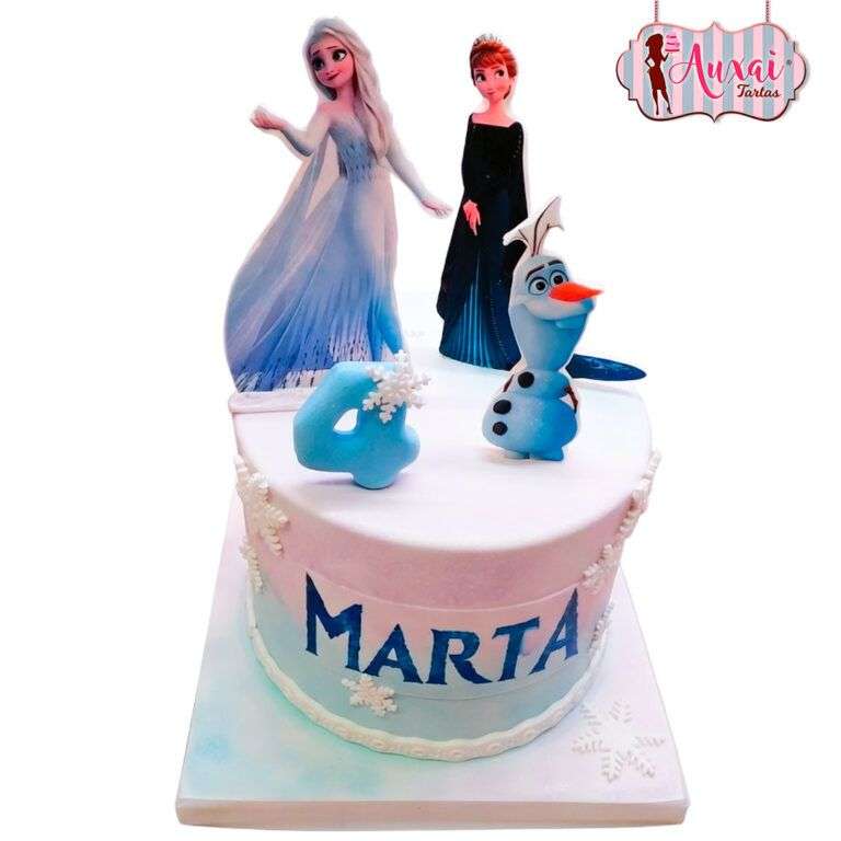 Tarta Disney Frozen 2 papel de azúcar