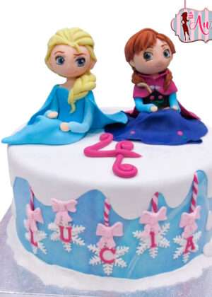 Tarta Disney Frozen lazos