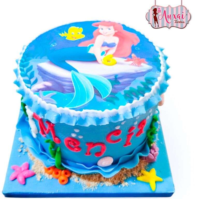 Tarta sencilla Disney La Sirenita