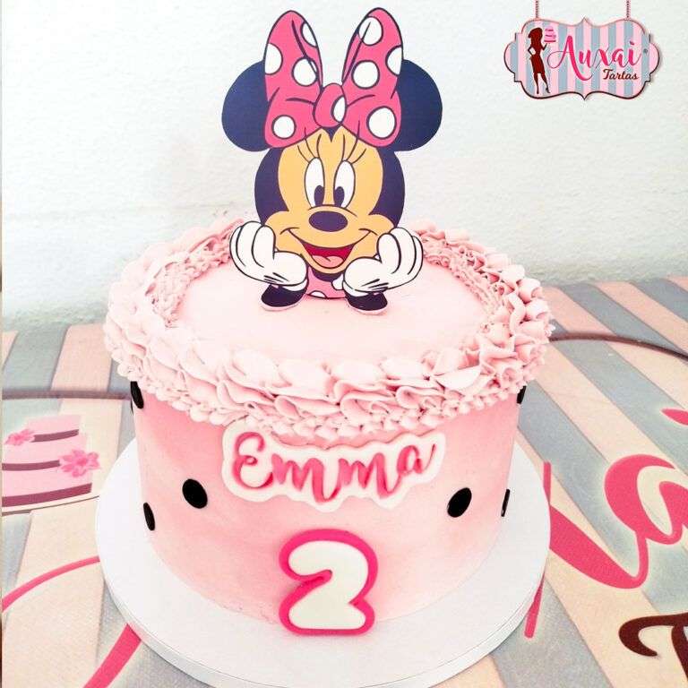 Tarta Disney Minnie Mouse - sin fondant