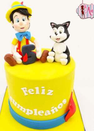 Tarta Disney Pinocho y Figaro