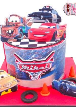 Tarta Disney Rayo McQueen y sus amigos