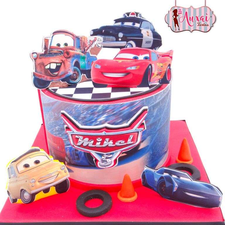 Tarta Disney Rayo McQueen y sus amigos