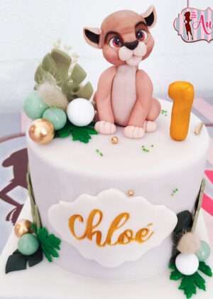 Tarta Disney Rey León Nala 1 año