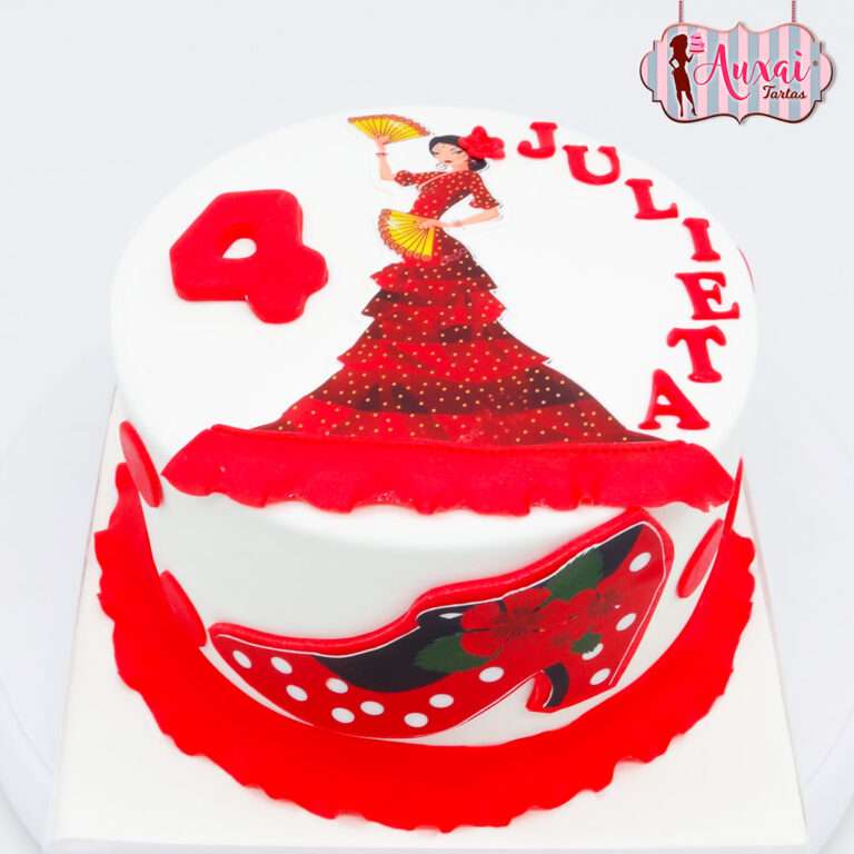 Tarta flamenco mujer