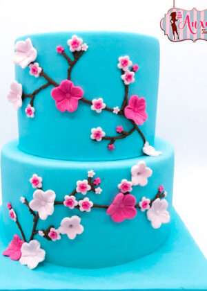 Tarta flores de cerezo