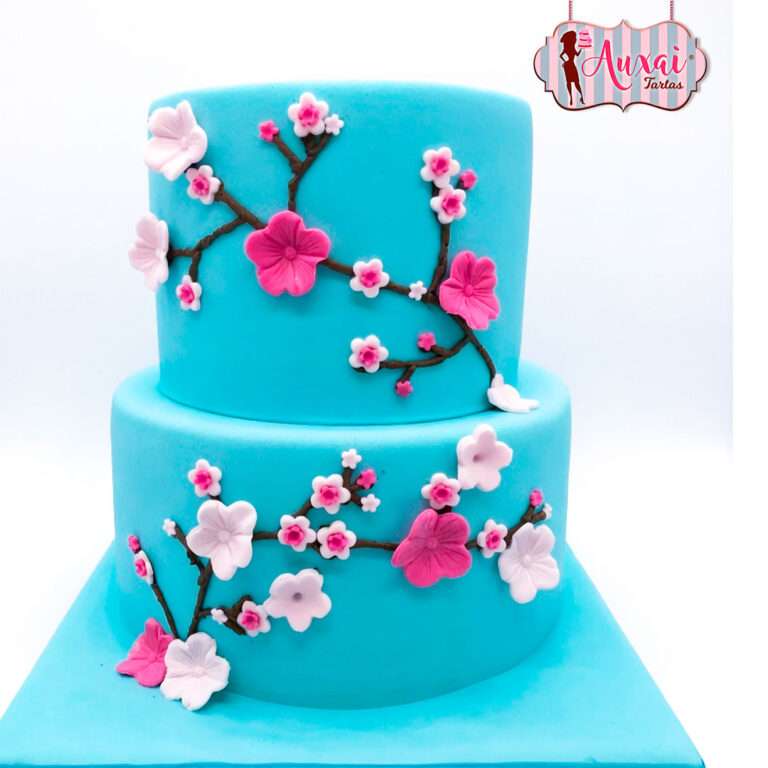 Tarta flores de cerezo