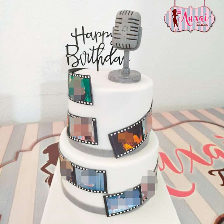 Tarta de Cumpleaños Melodía y Cine de Diseño