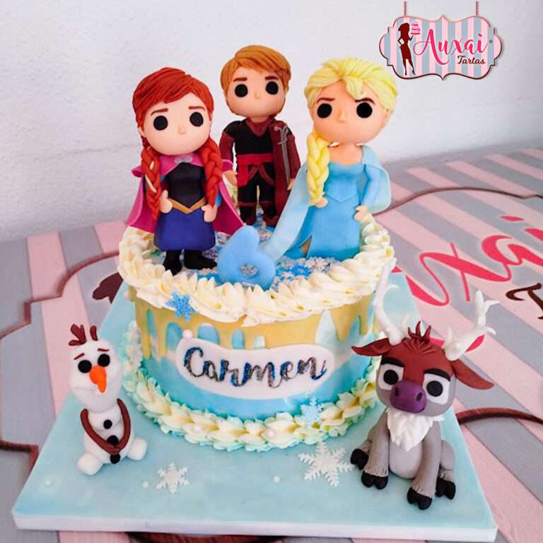 Tarta Disney Frozen tipo funko pop