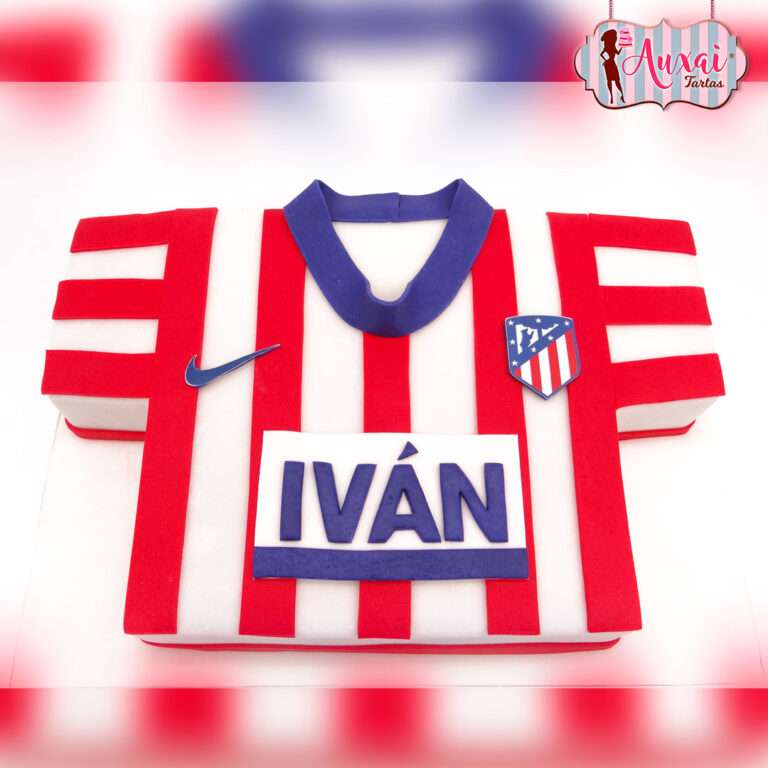 Tarta Camiseta de Fútbol Atlético de Madrid