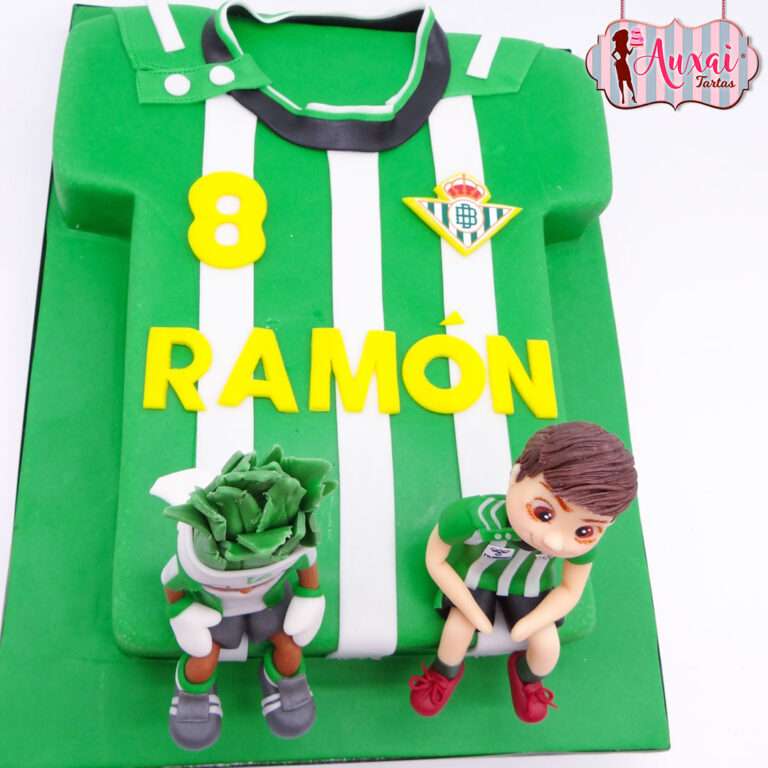 Tarta Camiseta Betis con Figuras de Fondant