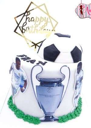 Tarta fútbol Copa Real Madrid