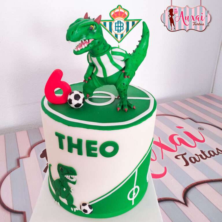 Tarta Infantil T-Rex Bético de Diseño
