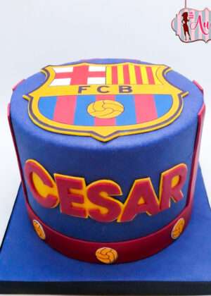 Tarta fútbol FC Barcelona